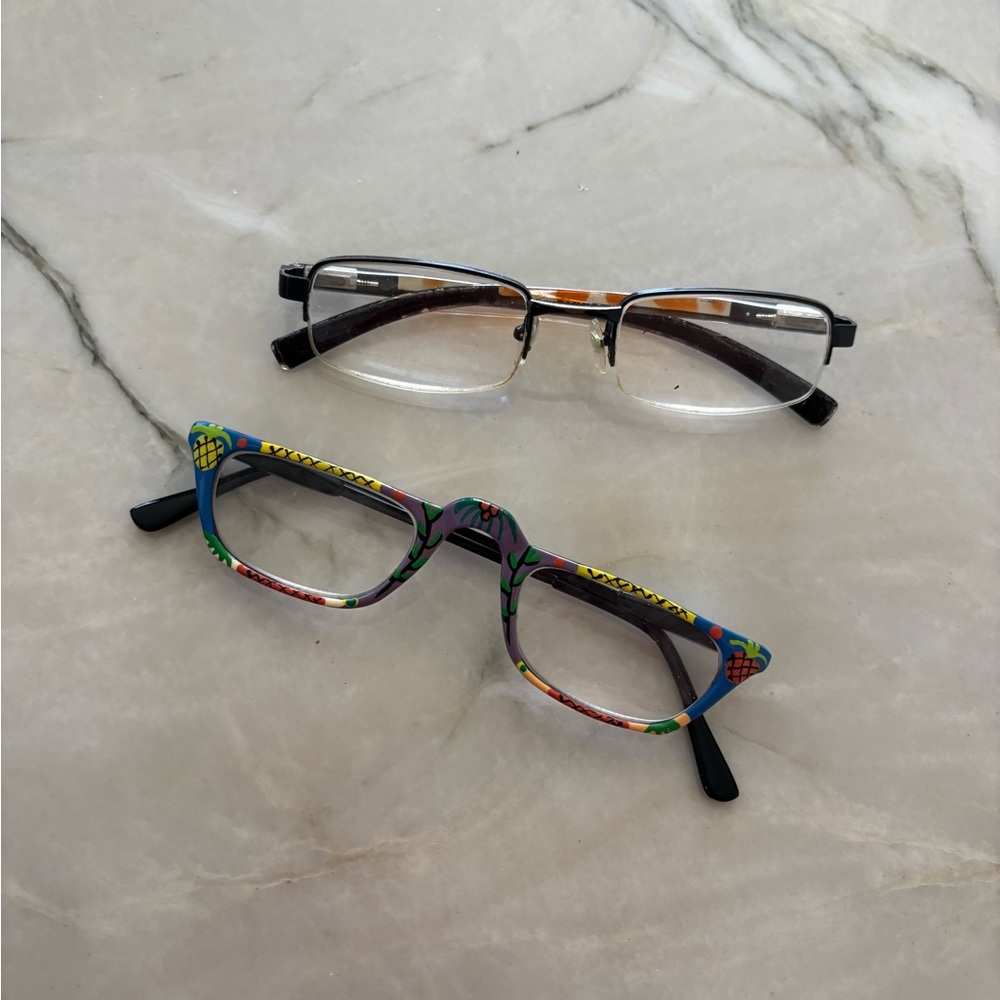 Colorful and Black Frame Glasses Set